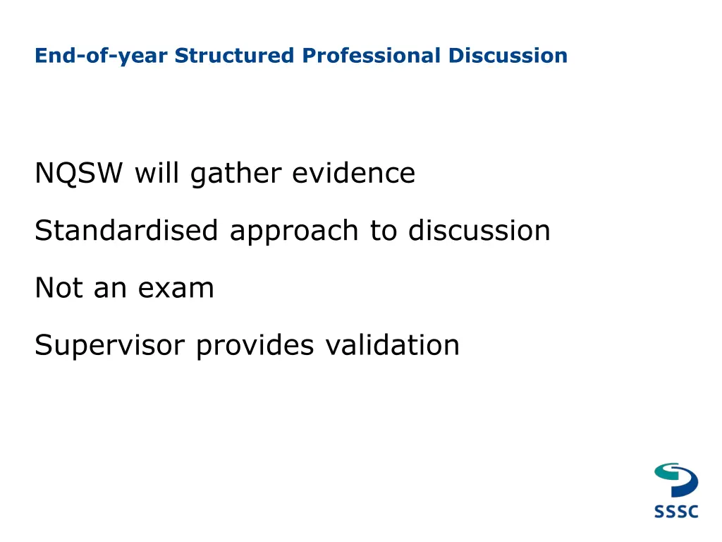 end of year structured professional discussion
