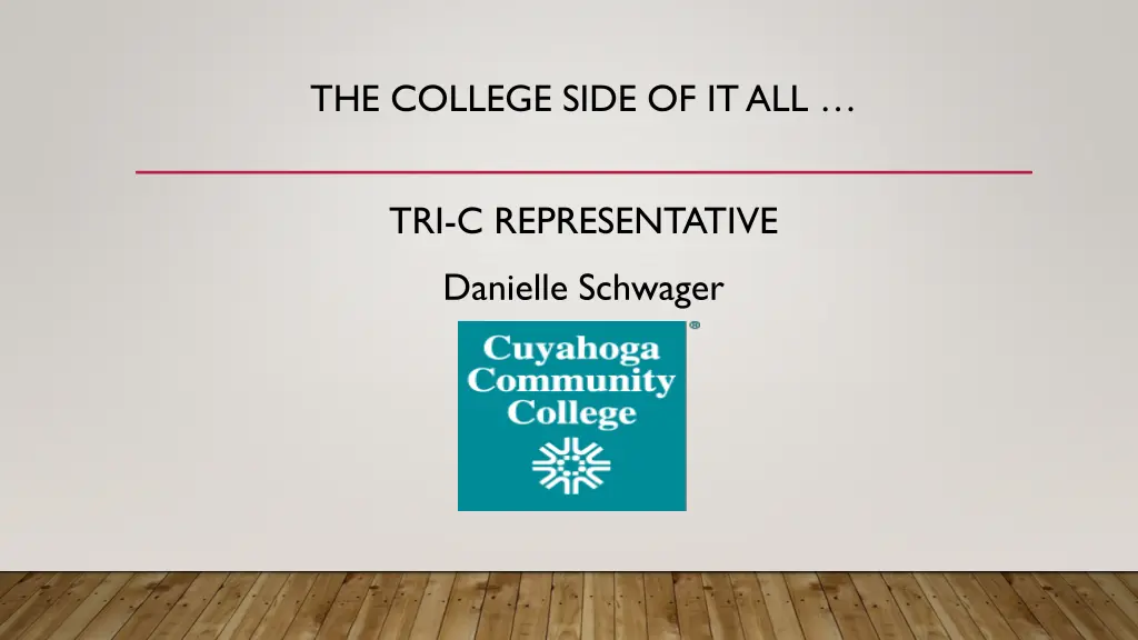 the college side of it all