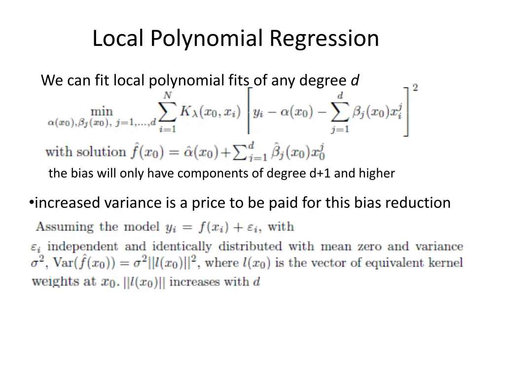 local polynomial regression