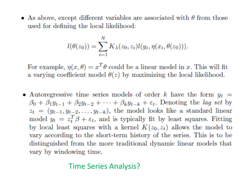 time series analysis