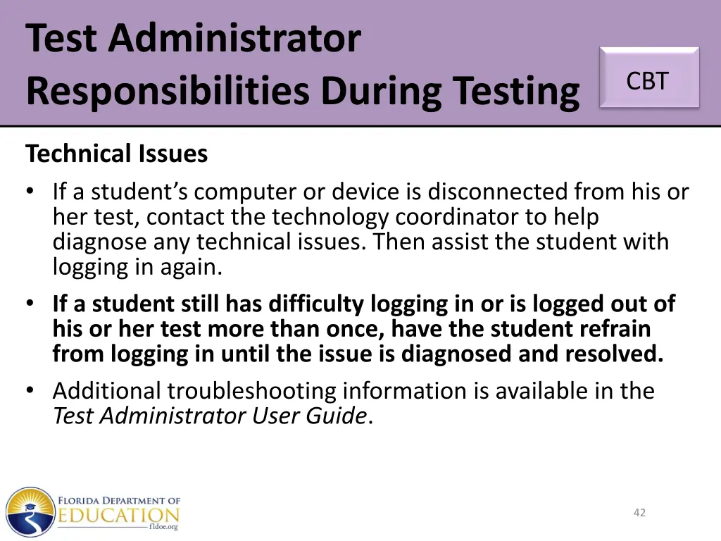 test administrator responsibilities during testing 15
