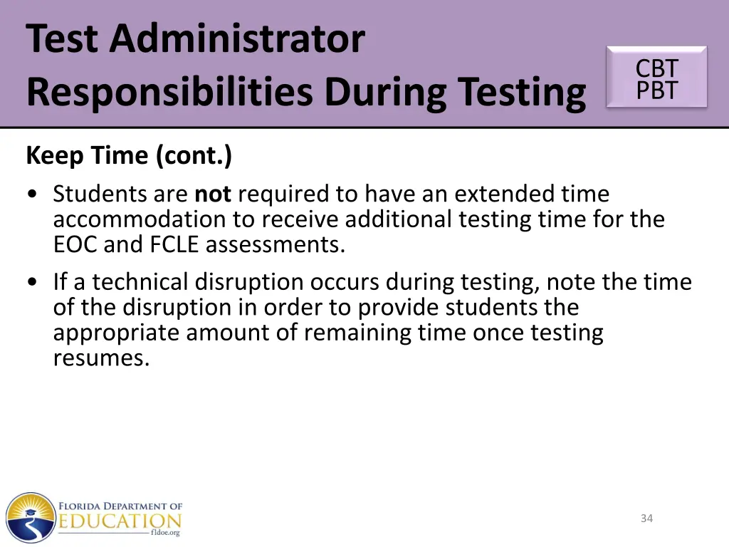 test administrator responsibilities during testing 7