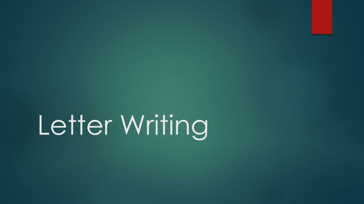 letter writing