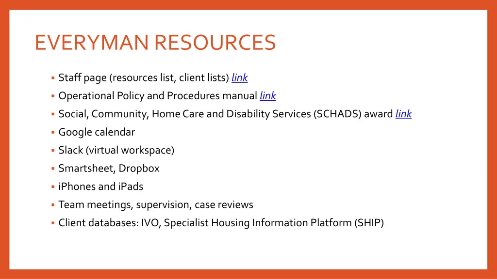 everyman resources