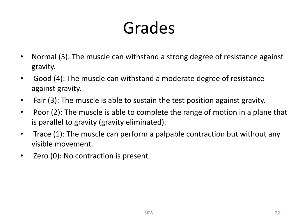 grades