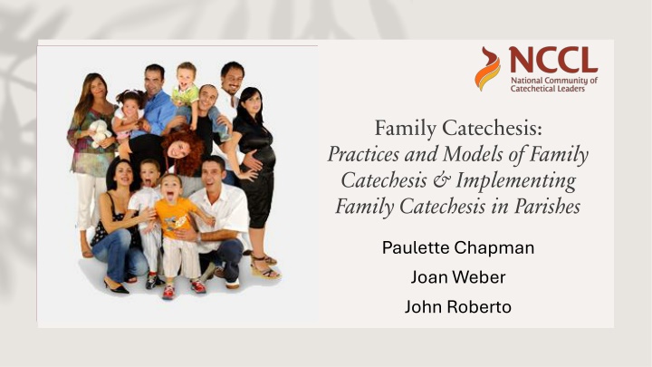 family catechesis practices and models of family