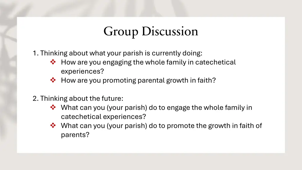 group discussion