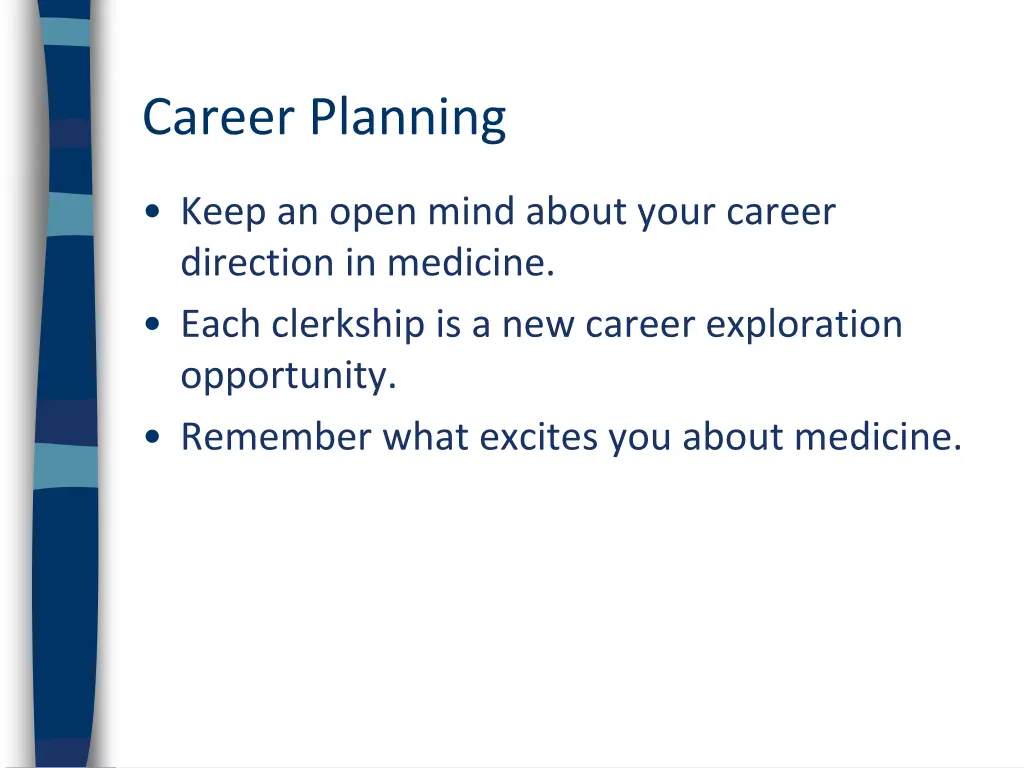 career planning