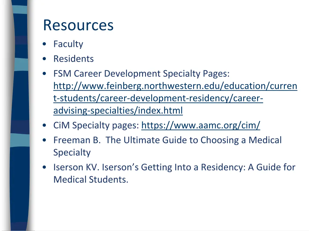 resources faculty residents fsm career