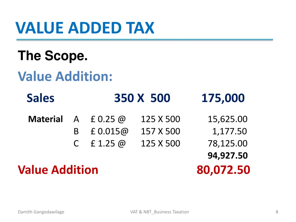 value added tax 5
