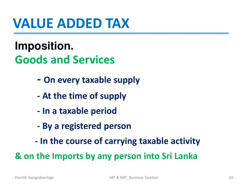 value added tax 7