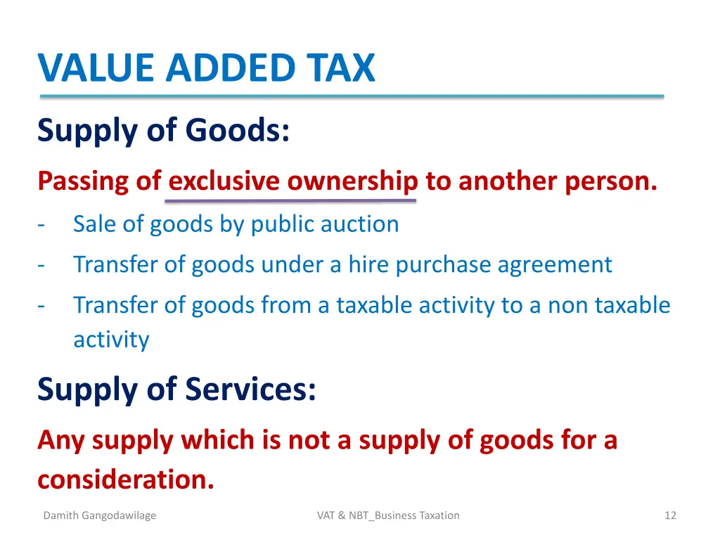 value added tax 9