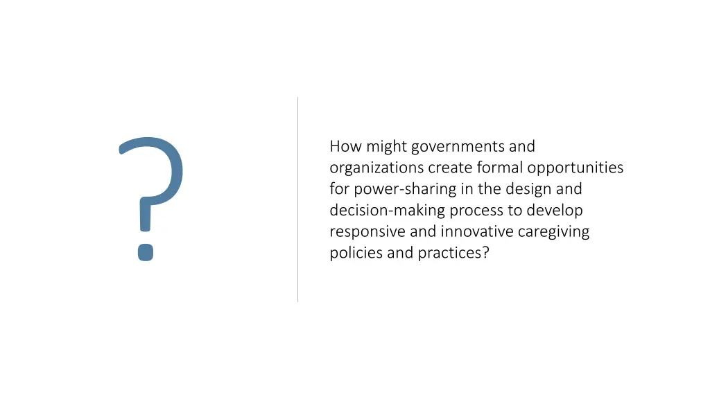 how might governments and organizations create