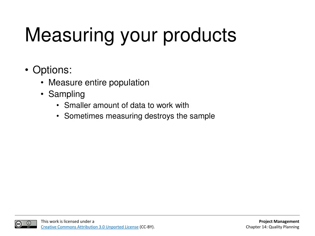 measuring your products