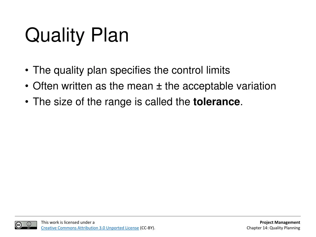 quality plan