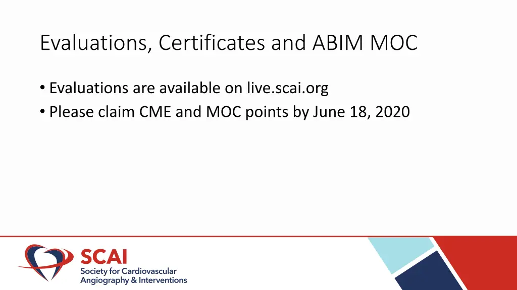 evaluations certificates and abim moc