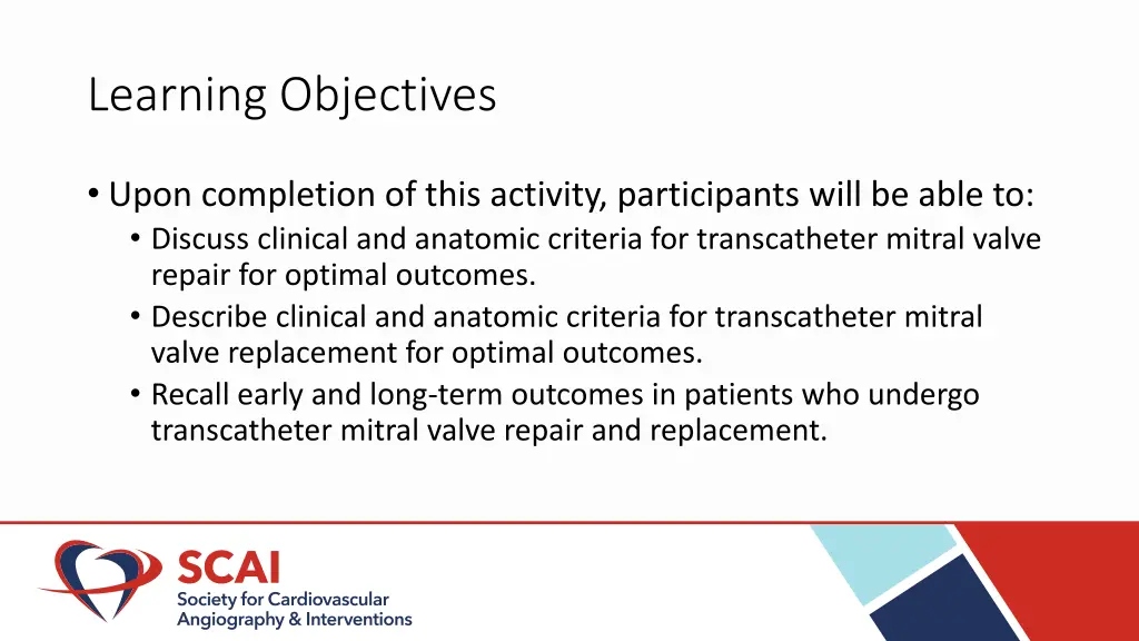 learning objectives