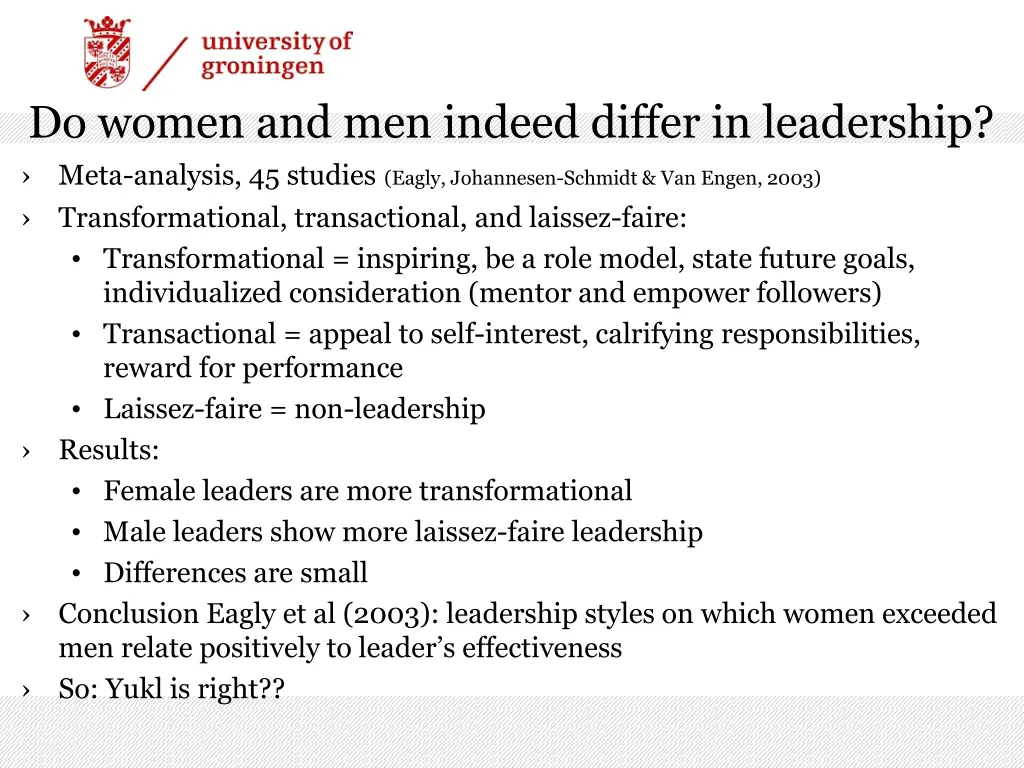 do women and men indeed differ in leadership meta