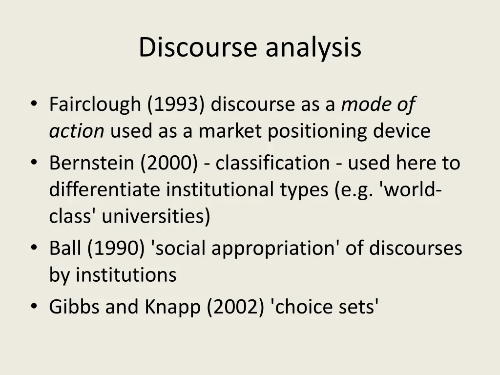 discourse analysis 1