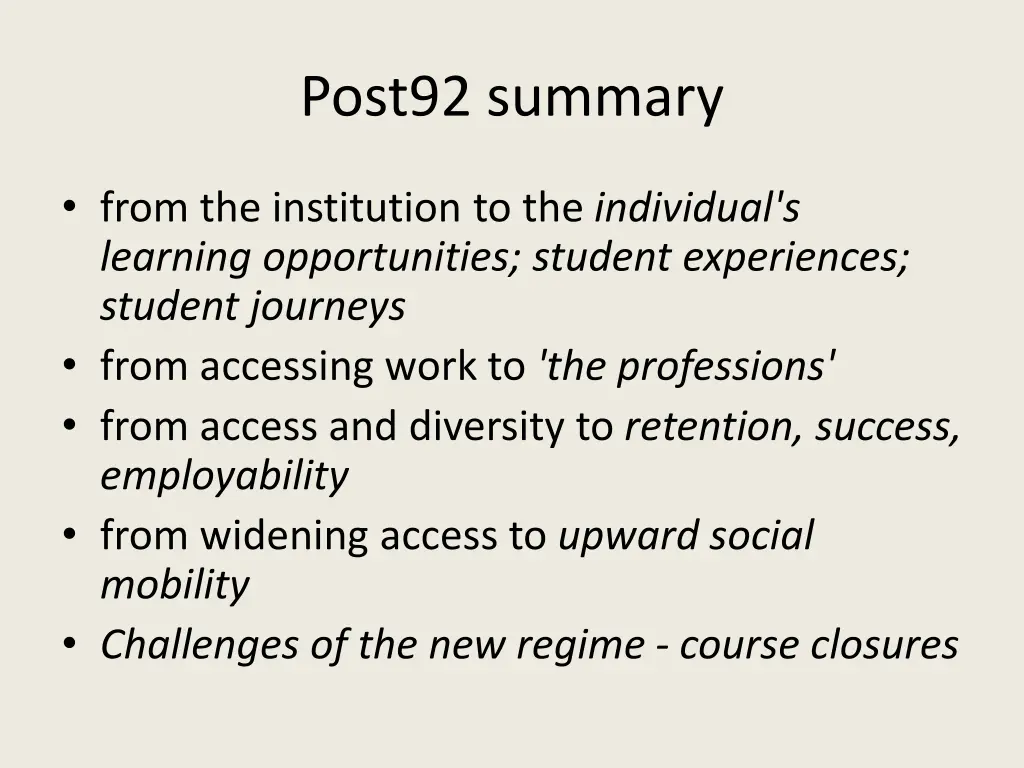 post92 summary