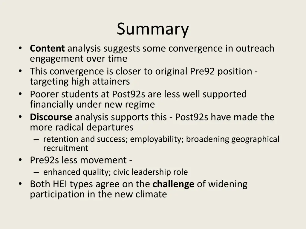 summary