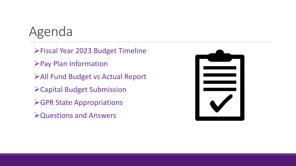 agenda