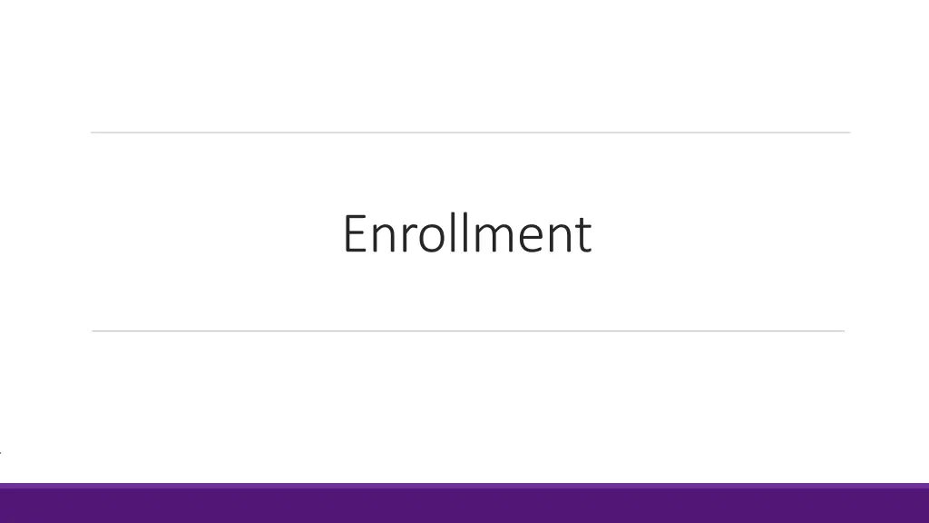 enrollment