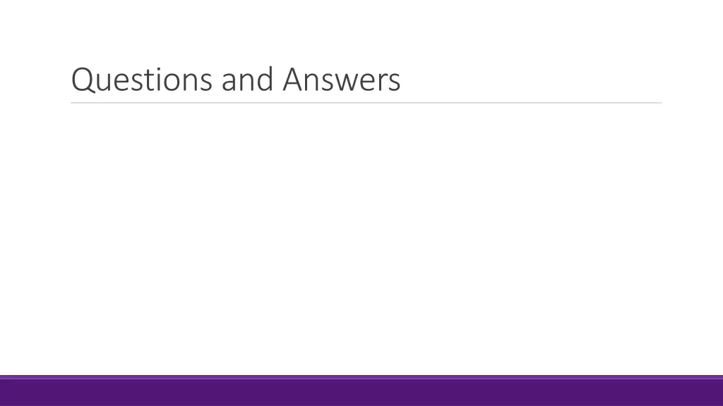 questions and answers