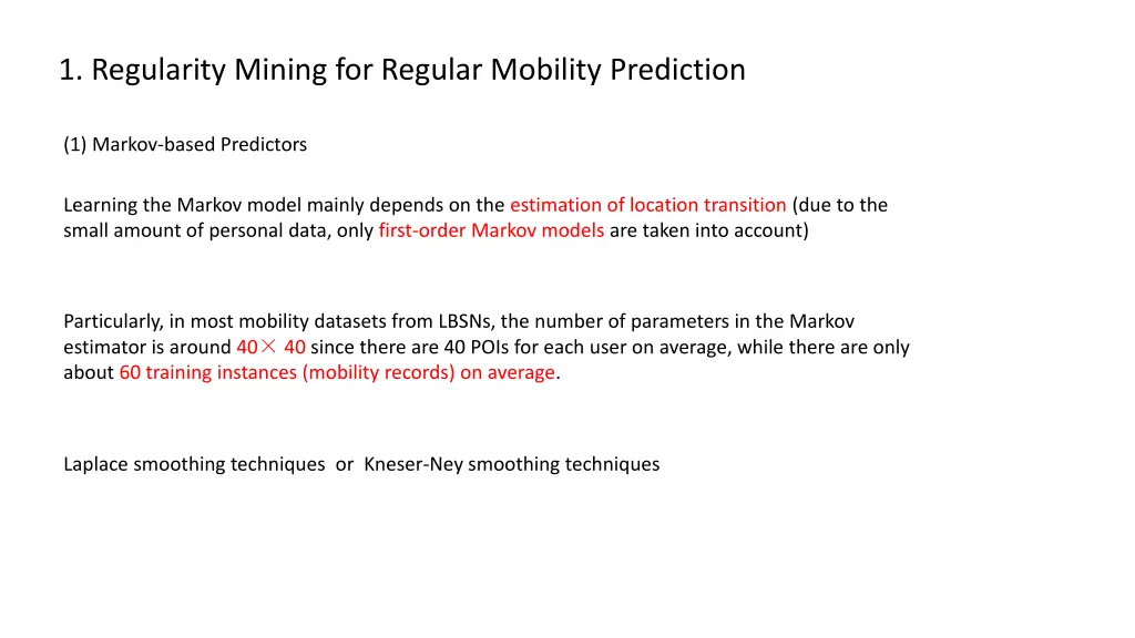 1 regularity mining for regular mobility