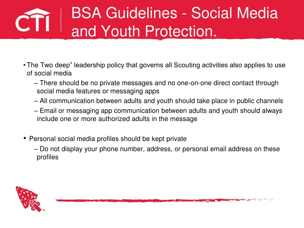 bsa guidelines social media and youth protection