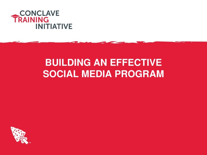 building an effective social media program
