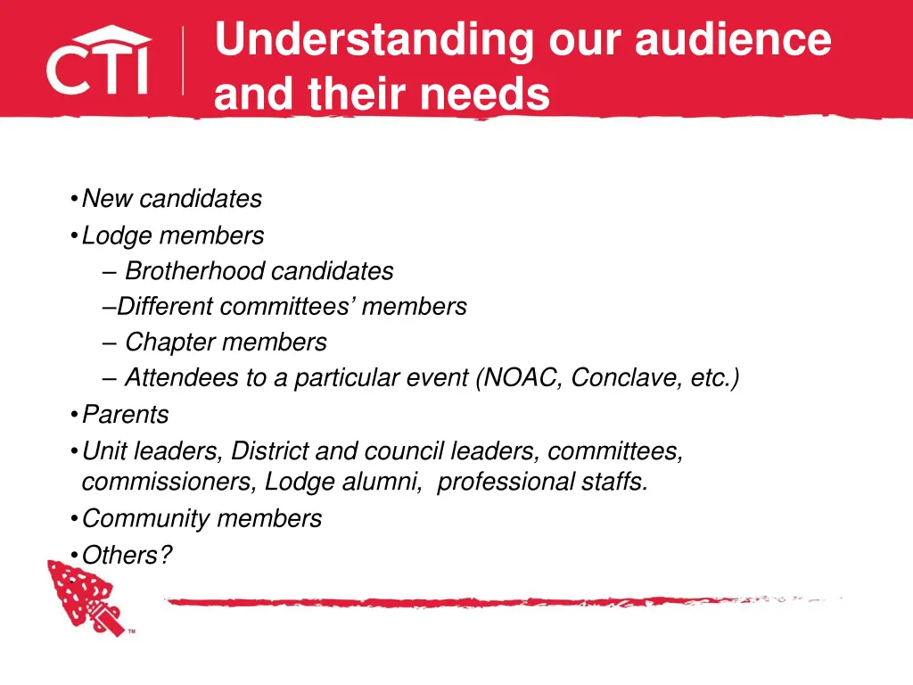 understanding our audience and their needs 1