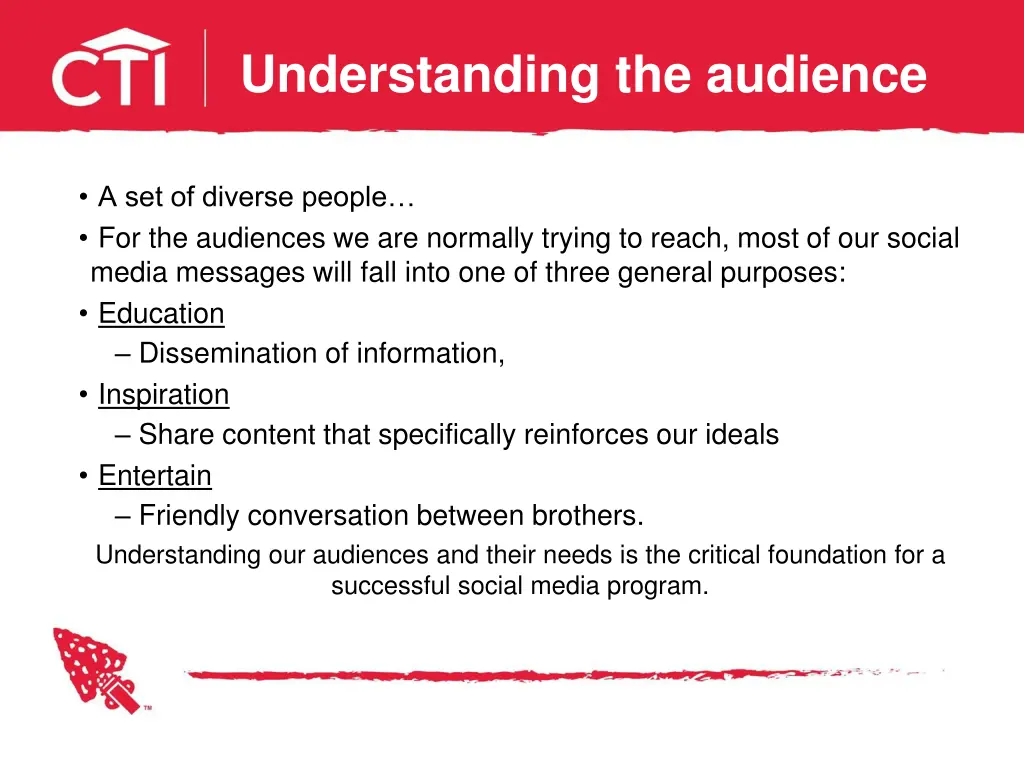 understanding the audience