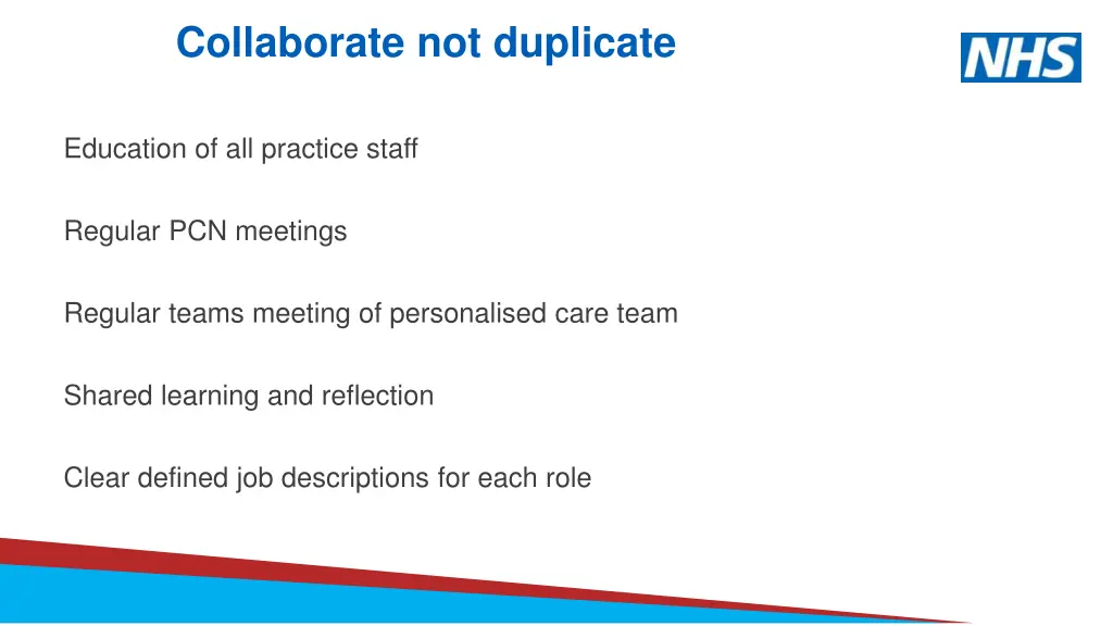 collaborate not duplicate