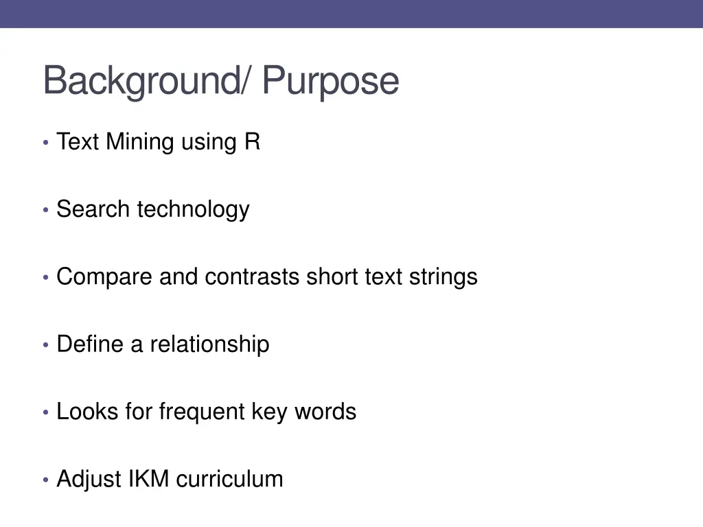 background purpose