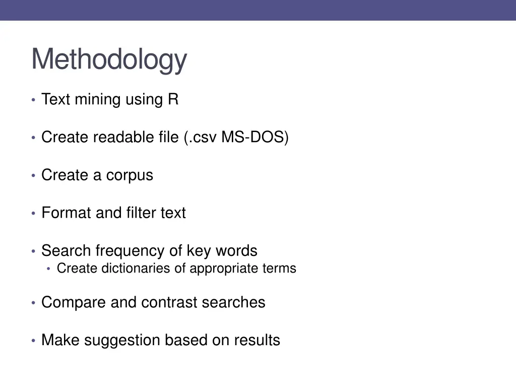 methodology