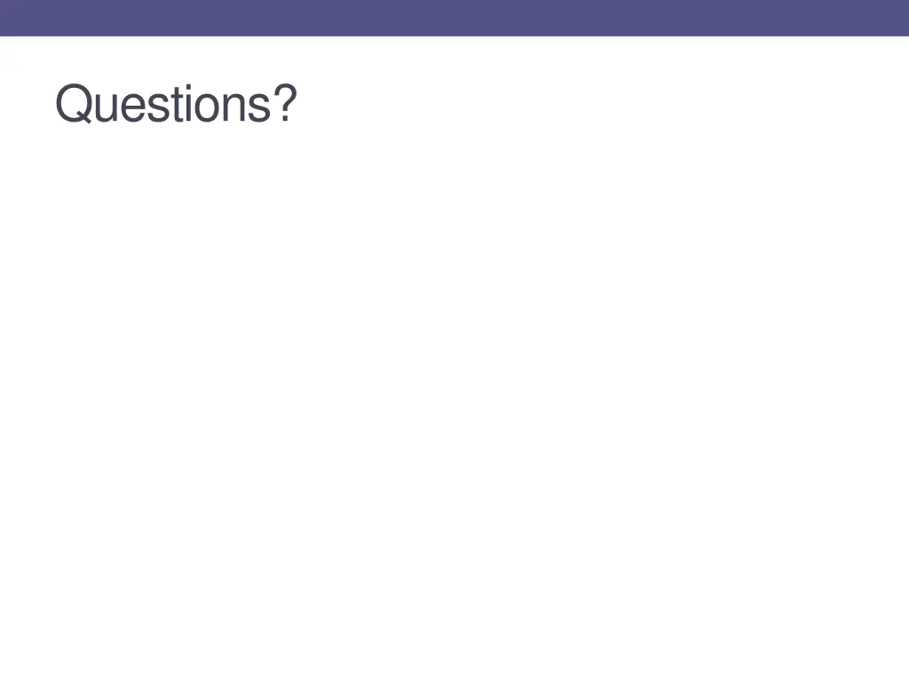 questions