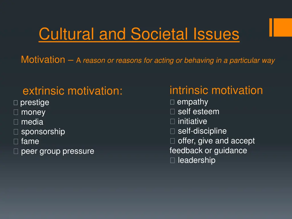 cultural and societal issues 1