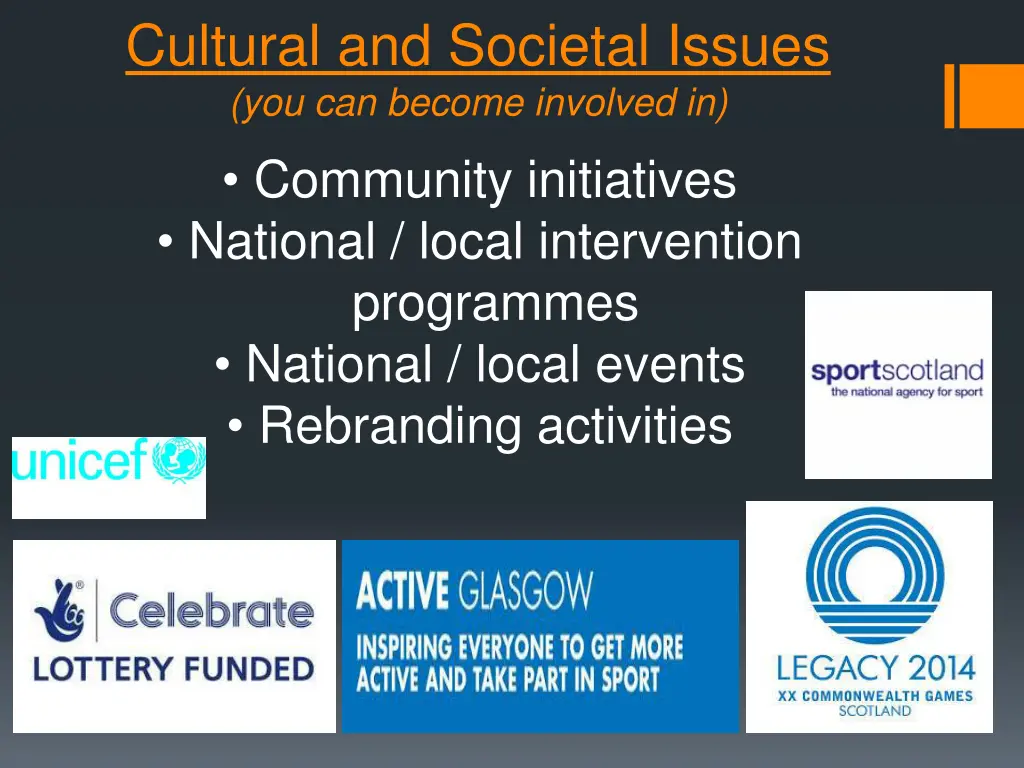 cultural and societal issues you can become