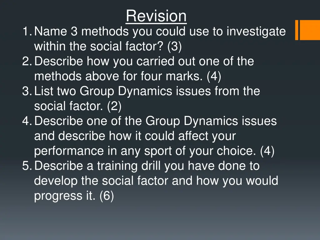 revision