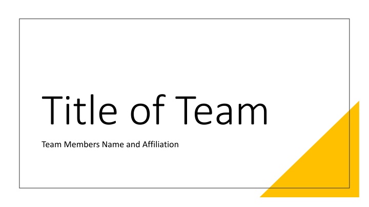title of team