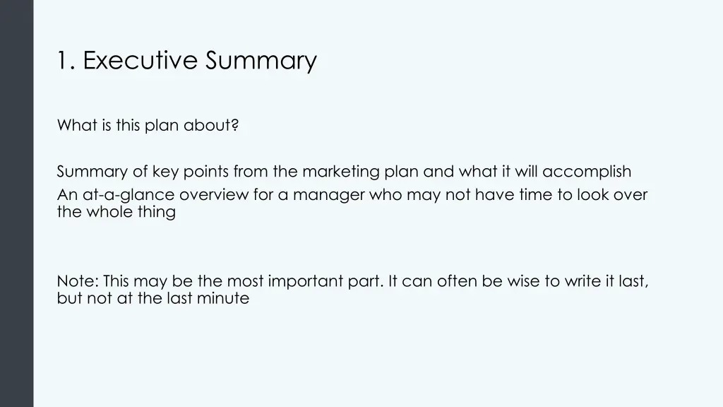 1 executive summary