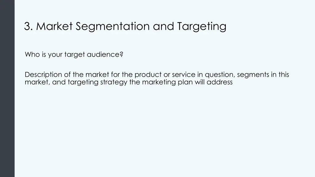 3 market segmentation and targeting