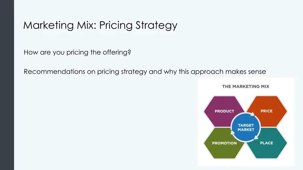 marketing mix pricing strategy
