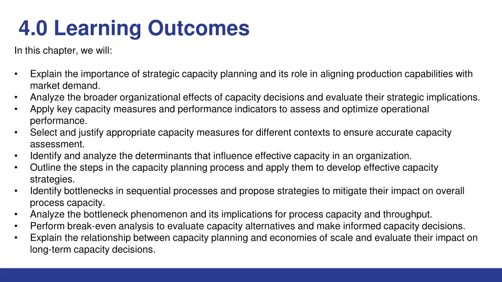 4 0 learning outcomes in this chapter we will