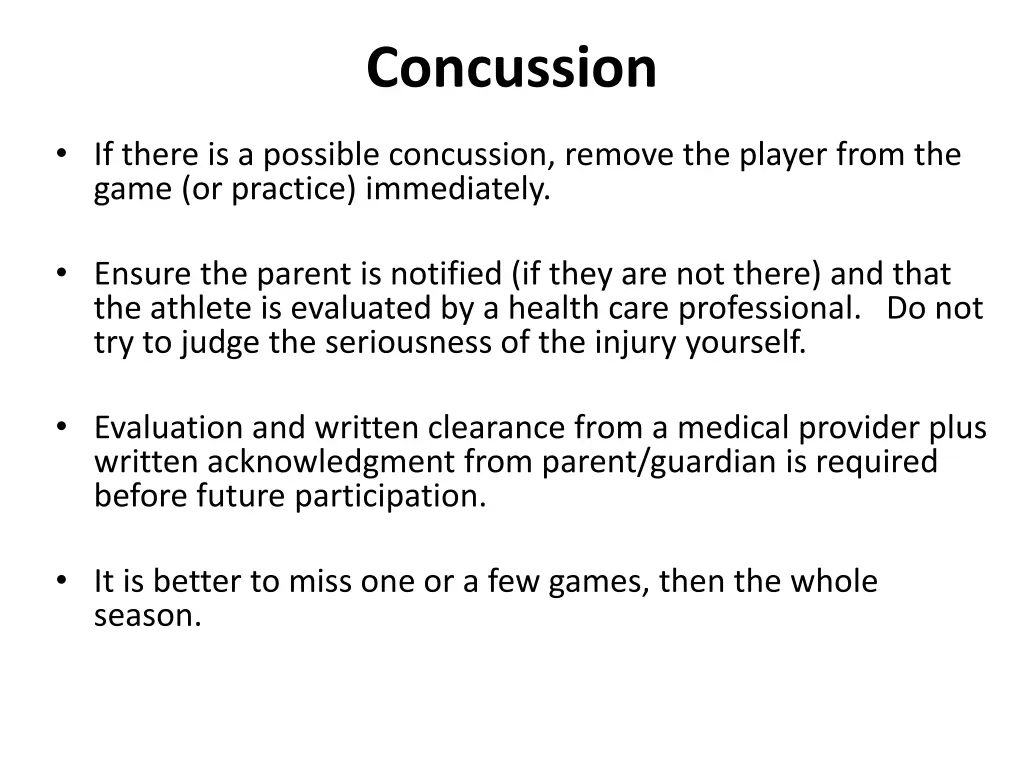 concussion