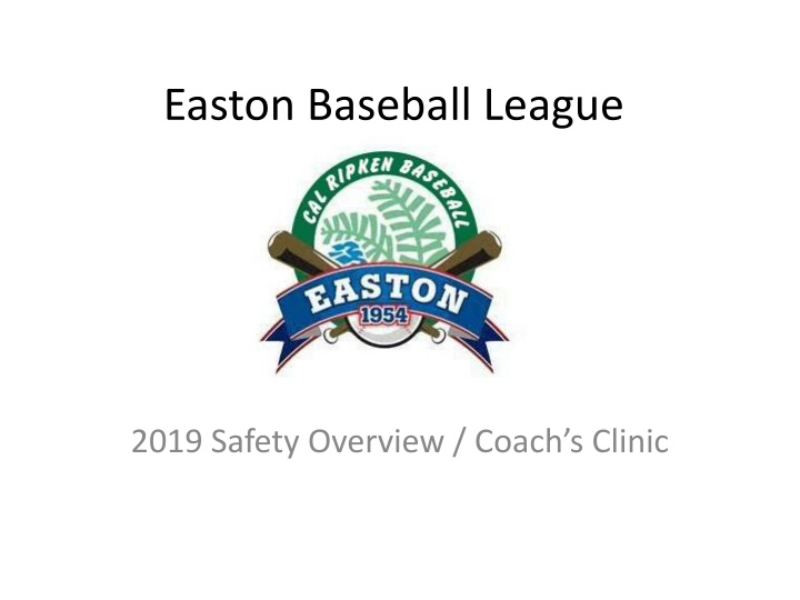 easton baseball league