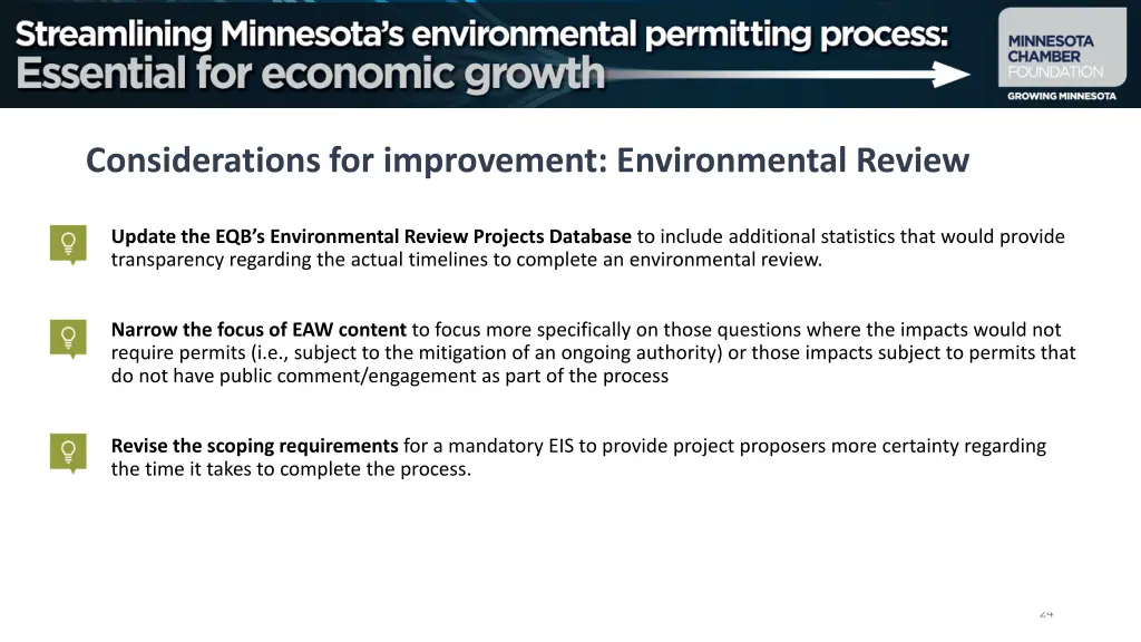 considerations for improvement environmental