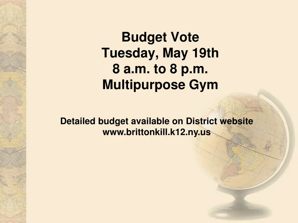 budget vote tuesday may 19th