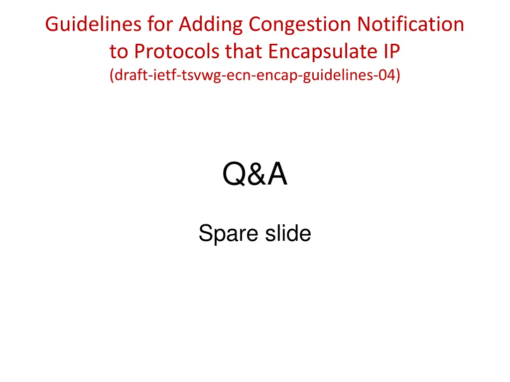 guidelines for adding congestion notification 1